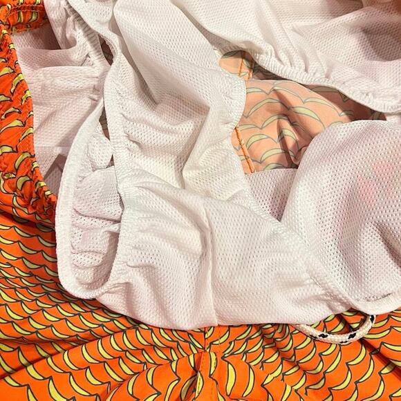 NWT Psycho Bunny Haines Swim Trunks Neon Orange Frost Size XL Surf Beach Travel - Picture 4 of 6